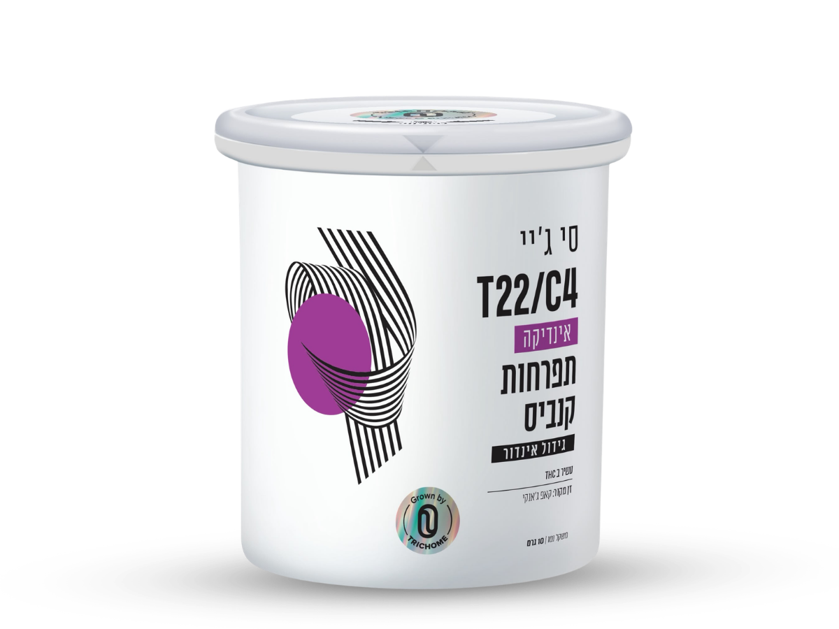 קנאביס רפואי פחית תפרחת סי ג'יי (CJ) - T22/C4 - CJ טריכום לילה - אינדיקה