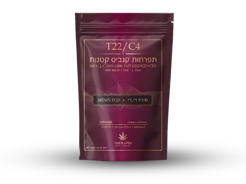 קנאביס רפואי תפרחת די.די מיני - T22/C4 - D.D Mini גרין שרה טרייד יום - סאטיבה