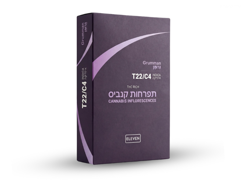 קנאביס רפואי תפרחת גרומן - T22/C4 - Grumman גרינמד לילה - אינדיקה