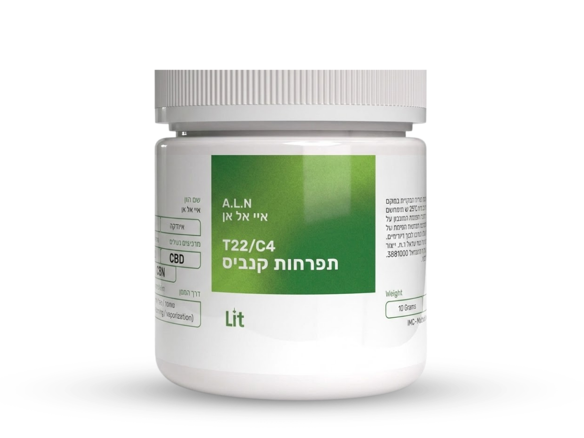 קנאביס רפואי תפרחת איי.אל.אן - T22/C4 - A.L.N פיס נטורלס לילה - אינדיקה