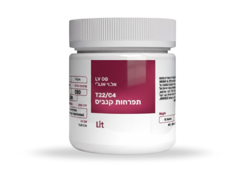 קנאביס רפואי תפרחת אל וי ג'י - T22/C4 - LV OG פיס נטורלס יום\לילה - היברידי
