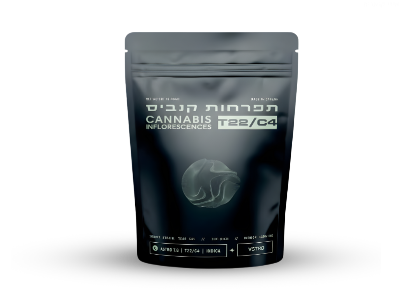 קנאביס רפואי תפרחת אסטרו טי ג'י  - T22/C4 - ASTRO T.G טוגדר פארמה לילה - אינדיקה