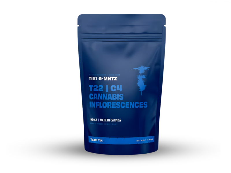 קנאביס רפואי תפרחת טיקי ג'י-מנטז  - T22/C4 - TIKI G-MNTZ טוגדר פארמה לילה - אינדיקה
