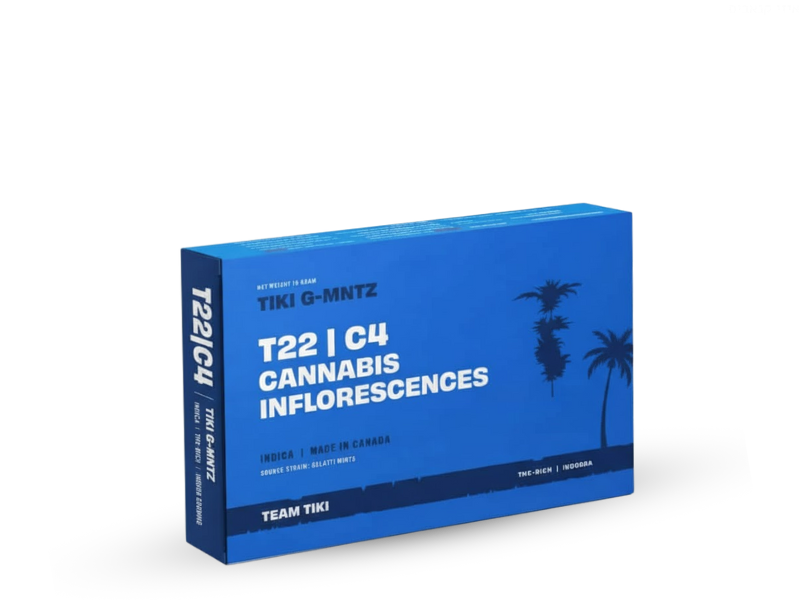 קנאביס רפואי תפרחת טיקי ג'י-מנטז  - T22/C4 - TIKI G-MNTZ טוגדר פארמה לילה - אינדיקה