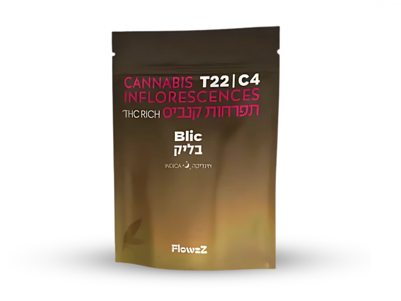 קנאביס רפואי תפרחת בליק - T22/C4 - Blic בזלת פארמה לילה - אינדיקה