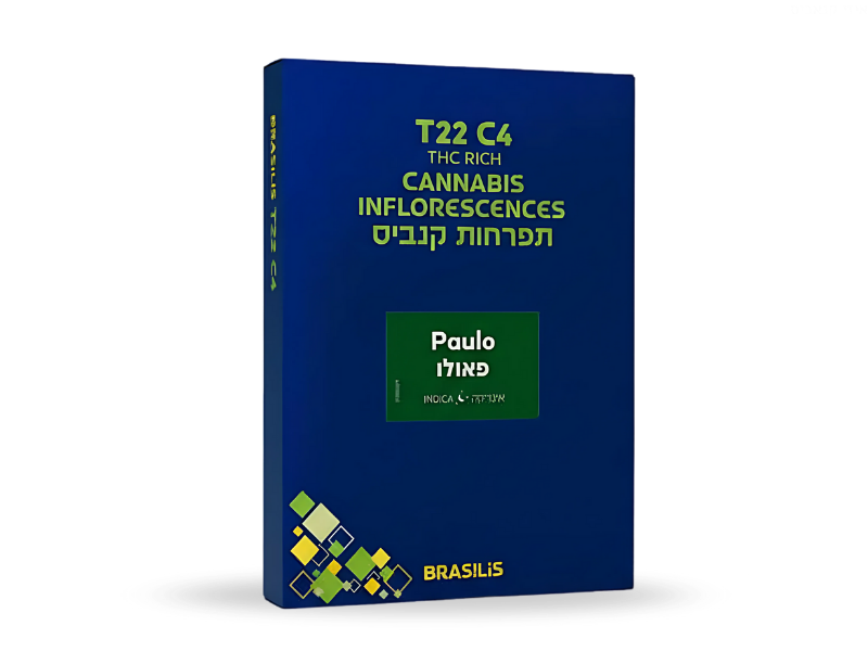 קנאביס רפואי תפרחת פאולו - T22/C4 - Paulo בזלת פארמה לילה - אינדיקה