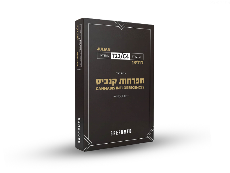קנאביס רפואי תפרחת ג'וליאן - T22/C4 - Julian גרינמד יום\לילה - היברידי