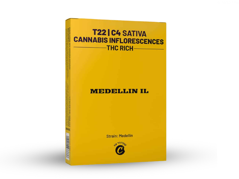 קנאביס רפואי תפרחת מדיין איי אל - T22/C4 - Medellin IL קנדוק יום - סאטיבה