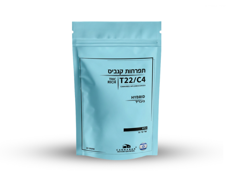 קנאביס רפואי תפרחת אר.טי.זד - T22/C4 - RTZ קנאבר יום\לילה - היברידי