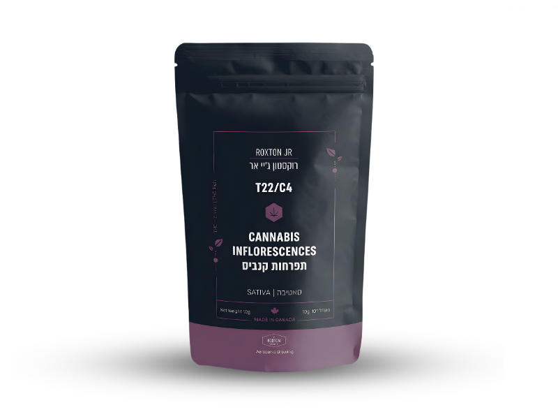 קנאביס רפואי תפרחת רוקסטון ג'יי אר - T22/C4 - ROXTAN JR טוגדר פארמה לילה - אינדיקה