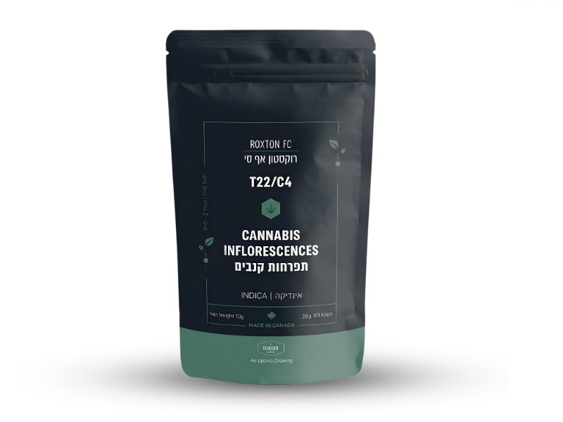 קנאביס רפואי תפרחת רוקסטון אף סי - T22/C4 - ROXTAN FC טוגדר פארמה לילה - אינדיקה