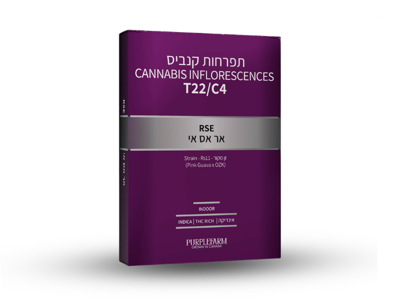 קנאביס רפואי תפרחת אר.אס.אי - T22/C4 - RSE קנדוק לילה - אינדיקה