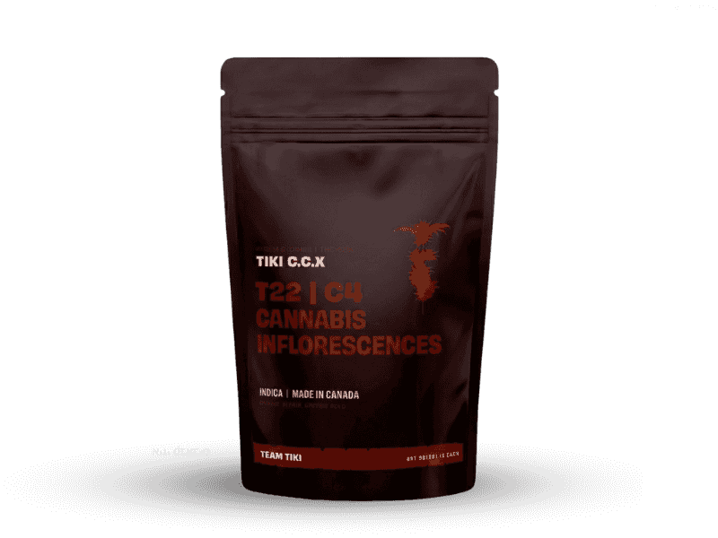 קנאביס רפואי תפרחת טיקי סי.סי.אקס - T22/C4 - Tiki C.C.X טוגדר פארמה לילה - אינדיקה