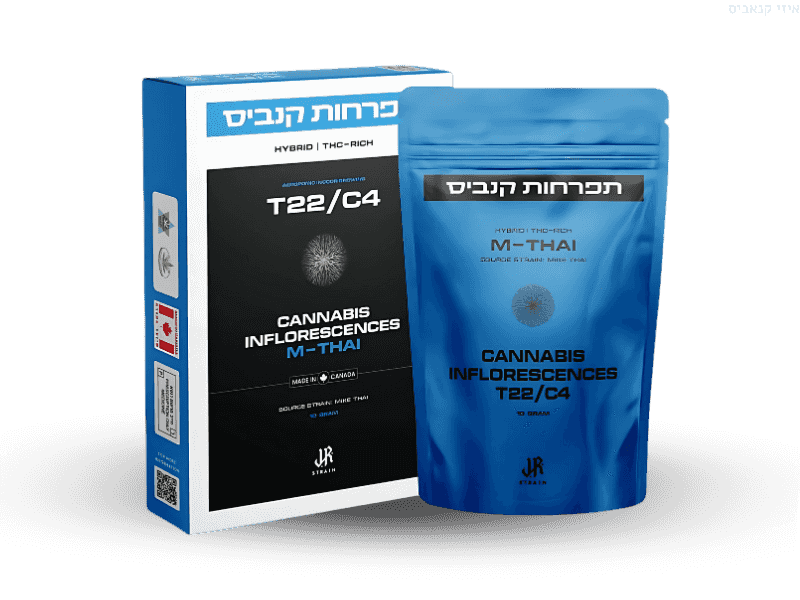 קנאביס רפואי תפרחת אם תאי - T22/C4 - M Thai טוגדר פארמה יום\לילה - היברידי