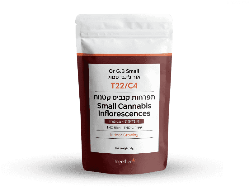 קנאביס רפואי תפרחת אור ג'י.בי מיני - T22/C4 - Or G.B Mini טוגדר פארמה לילה - אינדיקה