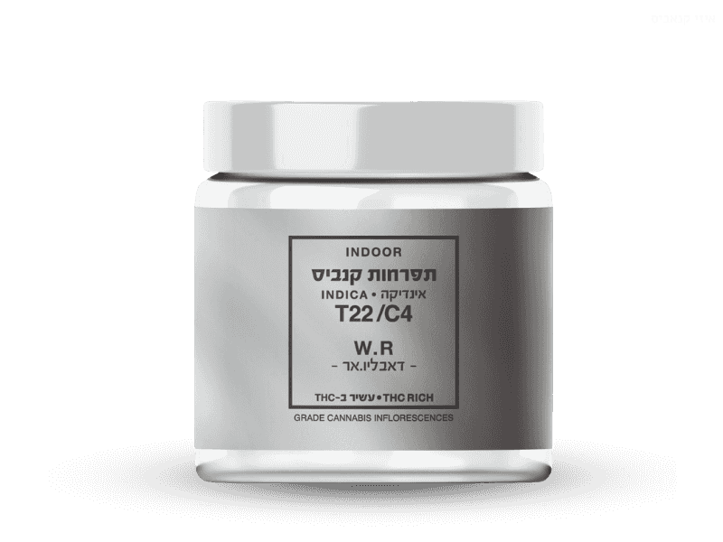 קנאביס רפואי תפרחת דאבליו.אר - T22/C4 - W.R קנאבר לילה - אינדיקה