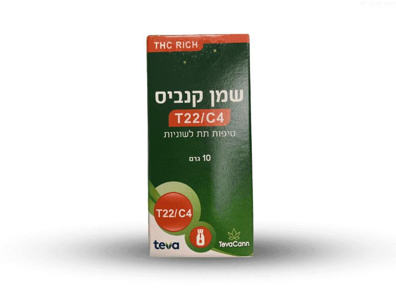 קנאביס רפואי שמן טבעקאן - T22/C4 - TevaCann טבע יום\לילה - היברידי