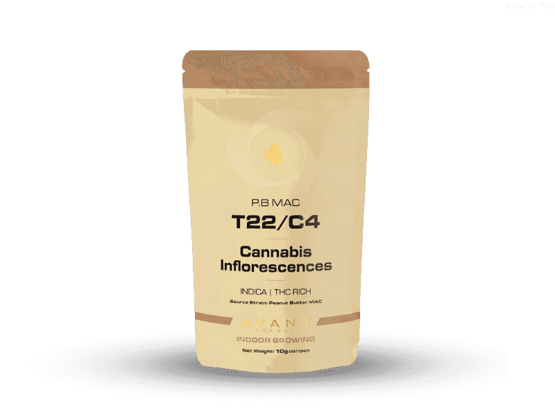קנאביס רפואי תפרחת פי.בי מאק - T22/C4 - P.B Mac טוגדר פארמה לילה - אינדיקה