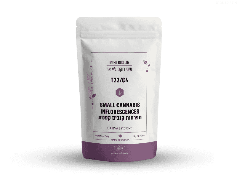 קנאביס רפואי תפרחת רוקס ג'יי אר מיני - T22/C4 - Rox JR Mini טוגדר פארמה יום - סאטיבה
