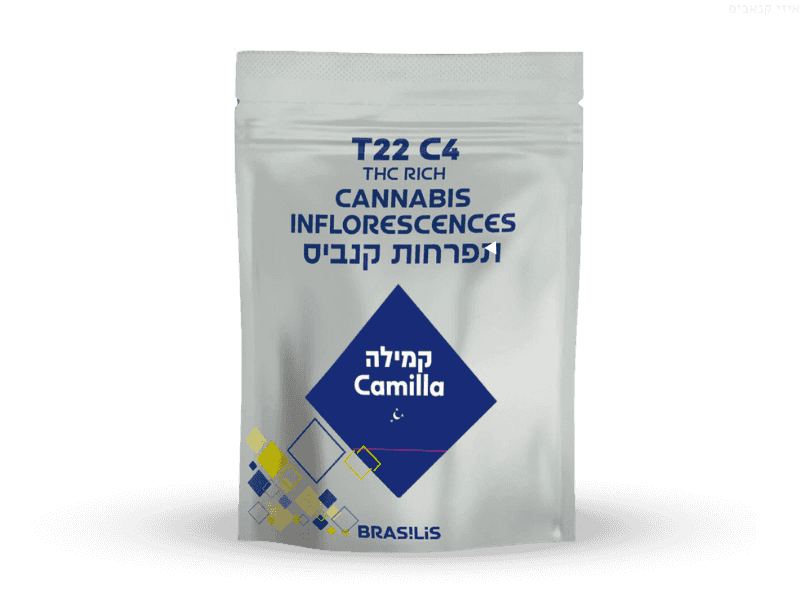 קנאביס רפואי תפרחת קמילה - T22/C4 - Camilla גרין פילדס לילה - אינדיקה