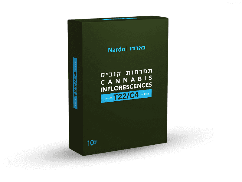 קנאביס רפואי תפרחת נארדו - T22/C4 - Bruno גרין פילדס יום - סאטיבה