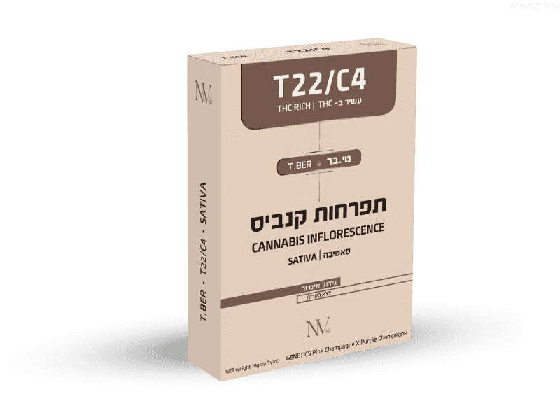 קנאביס רפואי תפרחת טי.בר - T22/C4 - T.Ber נובה קנאביס יום - סאטיבה