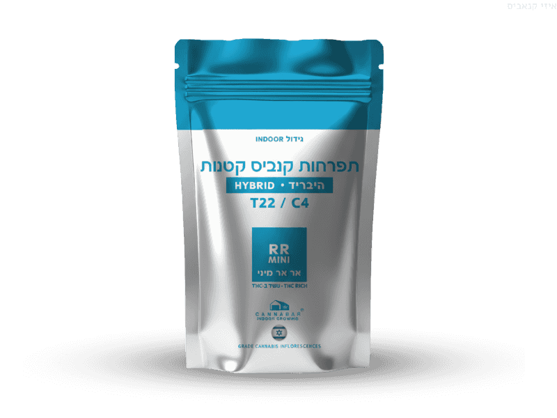 קנאביס רפואי תפרחת אר אר מיני - T22/C4 - RR Mini קנאבר יום\לילה - היברידי