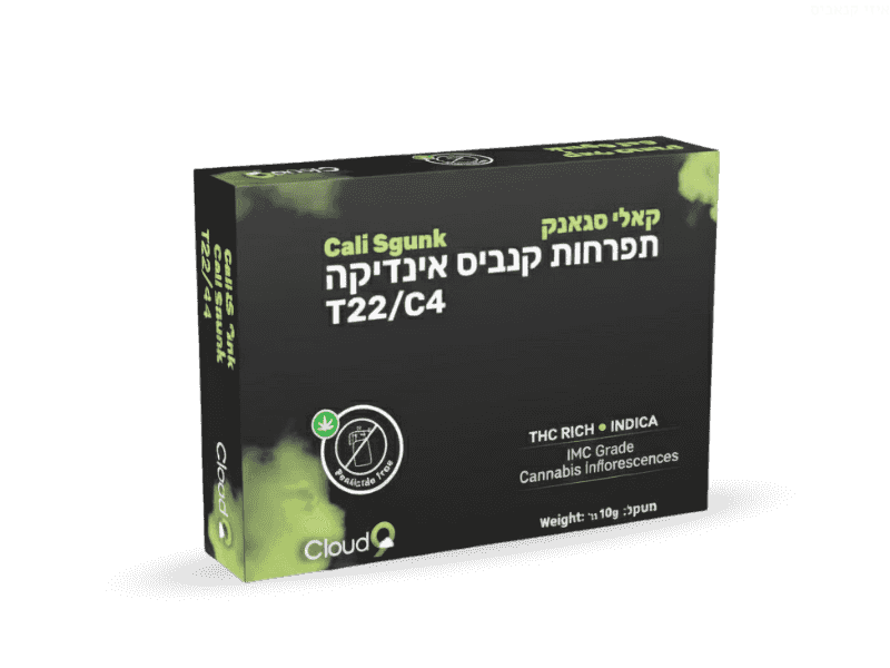 קנאביס רפואי תפרחת קאלי סגאנק - T22/C4 - Cali sgunk גרינקום לילה - אינדיקה