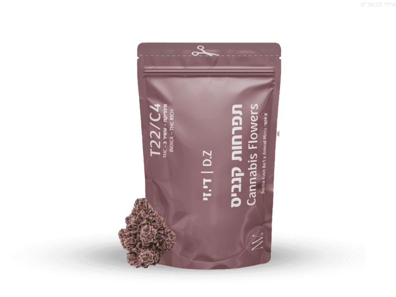 קנאביס רפואי תפרחת די.זי - T22/C4 - D.Z נובה קנאביס לילה - אינדיקה