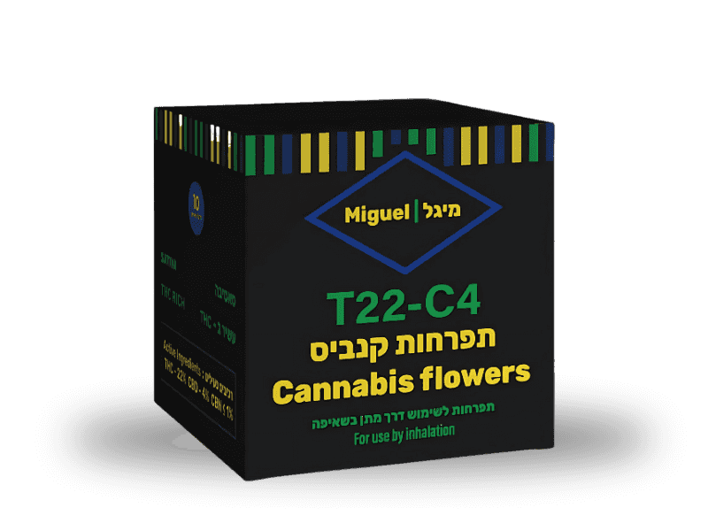 קנאביס רפואי תפרחת מיגל - T22/C4 - Miguel דוד וגוליית יום - סאטיבה