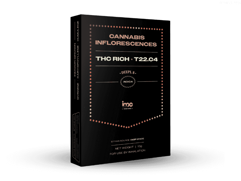 קנאביס רפואי תפרחת דיפי.אס - T22/C4 - Deepi.s איי.אמ.סי לילה - אינדיקה
