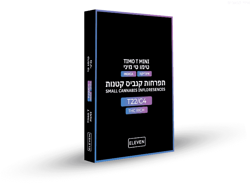 קנאביס רפואי תפרחת טימו.טי מיני - T22/C4 - TIMO.T גרינמד לילה - אינדיקה