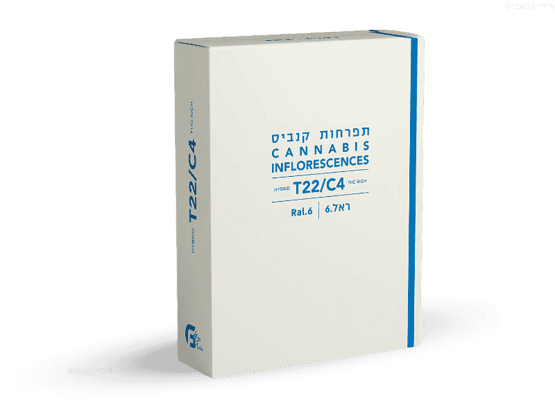 קנאביס רפואי תפרחת ראל.6 - T22/C4 - RAL.6 גרין פילדס יום\לילה - היברידי
