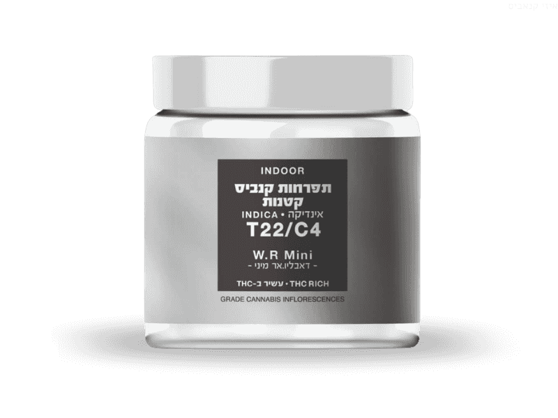 קנאביס רפואי תפרחת דאבליו.אר מיני - T22/C4 - W.R Mini קנאבר לילה - אינדיקה