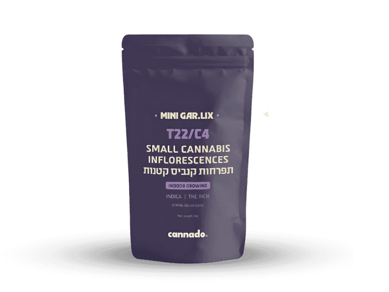 קנאביס רפואי תפרחת גר.ליקס מיני - T22/C4 - Gar.Lix Mini טוגדר פארמה לילה - אינדיקה