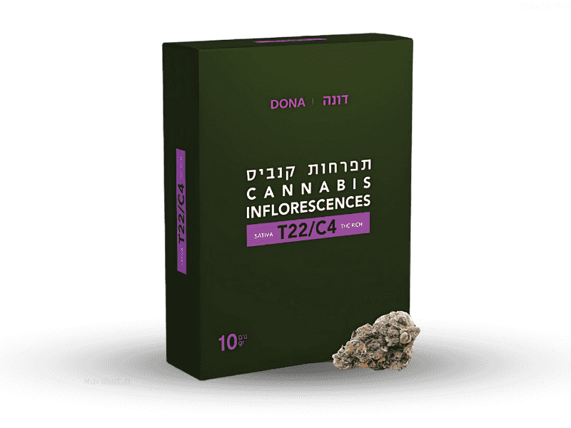 קנאביס רפואי תפרחת דונה - T22/C4 - Dona גרין פילדס יום - סאטיבה
