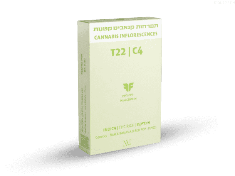 קנאביס רפואי תפרחת גריפין מיני - T22/C4 - Griffiin Mini נובה קנאביס לילה - אינדיקה