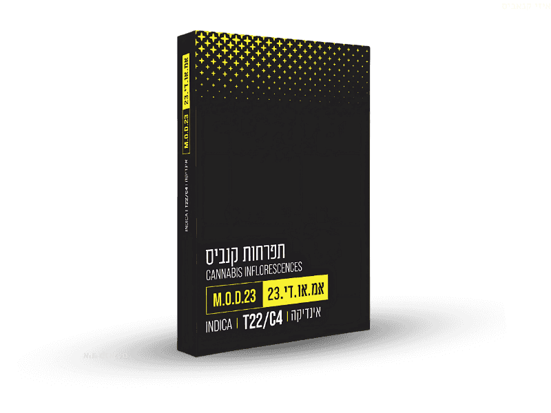 קנאביס רפואי תפרחת אם.או.די.23 - T22/C4 - M.O.D. 23 גרינמד לילה - אינדיקה