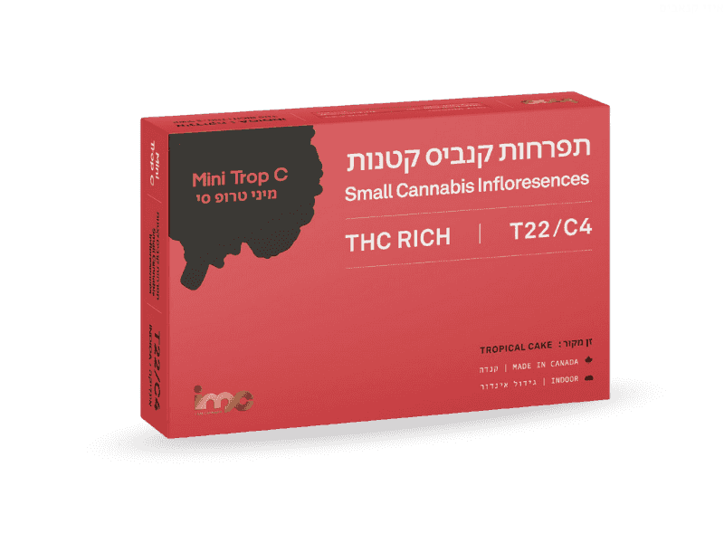 קנאביס רפואי תפרחת טרופ סי מיני - T22/C4 - Trop C Mini איי.אמ.סי לילה - אינדיקה