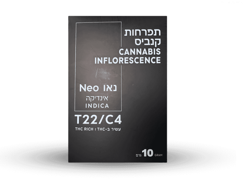 קנאביס רפואי תפרחת נאו - T22/C4 - Neo קנטק לילה - אינדיקה