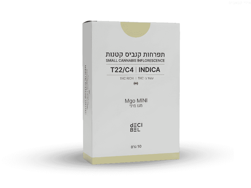 קנאביס רפואי תפרחת מגו מיני - T22/C4 - MGO Mini רפאנא לילה - אינדיקה