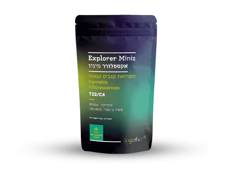 קנאביס רפואי תפרחת אקספלורר מיניז - T22/C4 - Nocte טוגדר פארמה לילה - אינדיקה