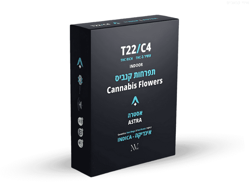 קנאביס רפואי תפרחת אסטרה - T22/C4 - Astra נובה קנאביס לילה - אינדיקה