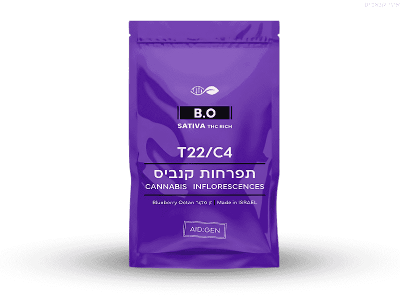 קנאביס רפואי תפרחת בי.או - T22/C4 - B.O מדיקן איקס יום - סאטיבה