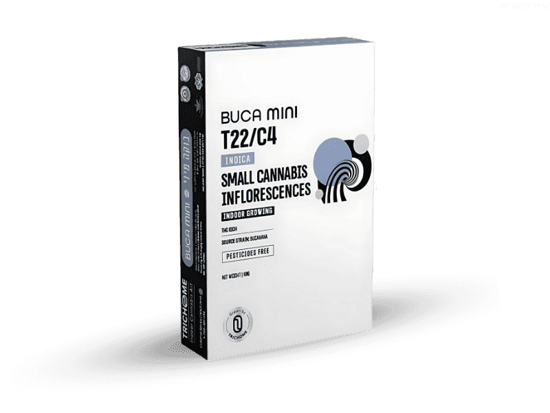 קנאביס רפואי תפרחת בוקה - T22/C4 - Buca טריכום לילה - אינדיקה