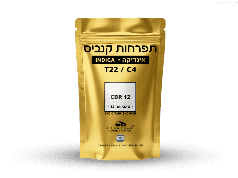 קנאביס רפואי תפרחת סי.בי.אר 12 - T22/C4 - CBR 12 קנאבר לילה - אינדיקה