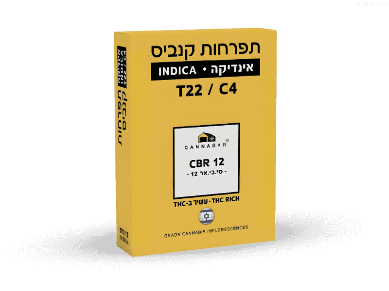 קנאביס רפואי תפרחת סי.בי.אר 12 - T22/C4 - CBR 12 קנאבר לילה - אינדיקה
