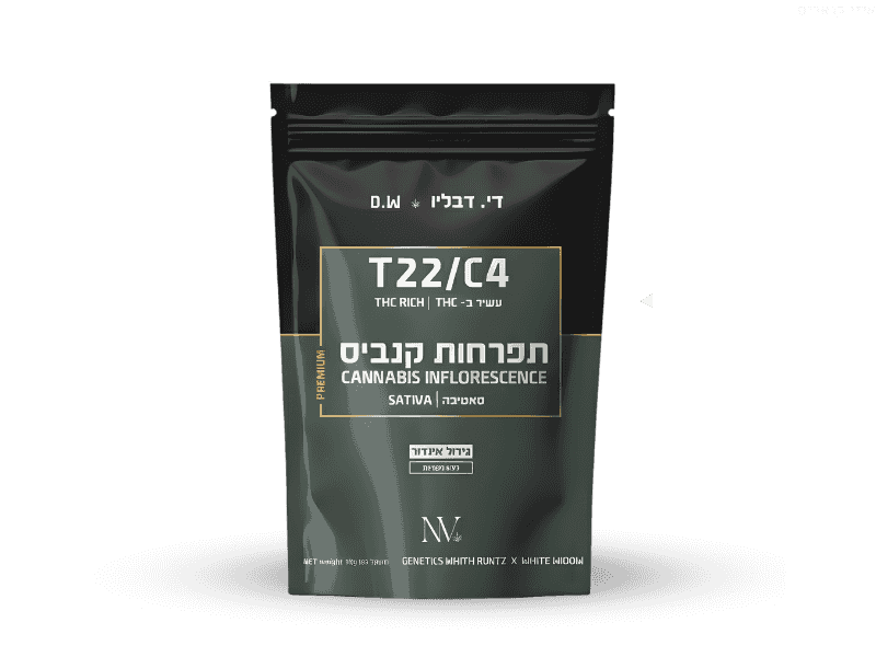 קנאביס רפואי תפרחת די.דבליו - T22/C4 - D.W נובה קנאביס יום - סאטיבה