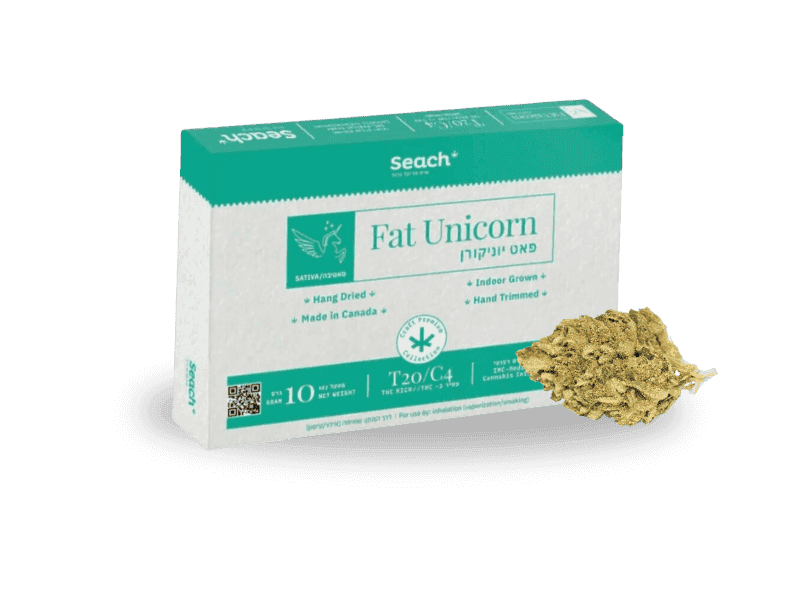 קנאביס רפואי תפרחת פאט יוניקורן - T20/C4 - Fat Unicorn שיח מדיקל יום - סאטיבה