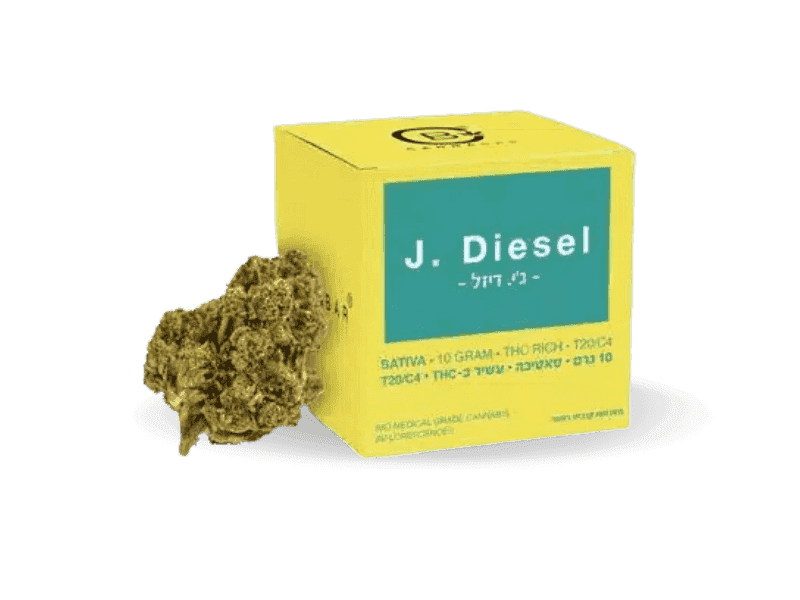 קנאביס רפואי תפרחת ג'יי דיזל - T20/C4 - J.Diesel קנאבר יום - סאטיבה